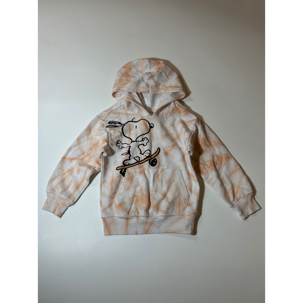 Garanimals Hoodie Boys' 4T Orange Tie Dye Snoopy Skateboard